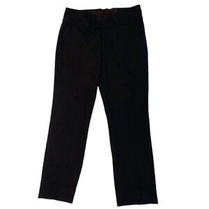 Cabi Size 10 Black Ankle Pants Front Pockets Office Work